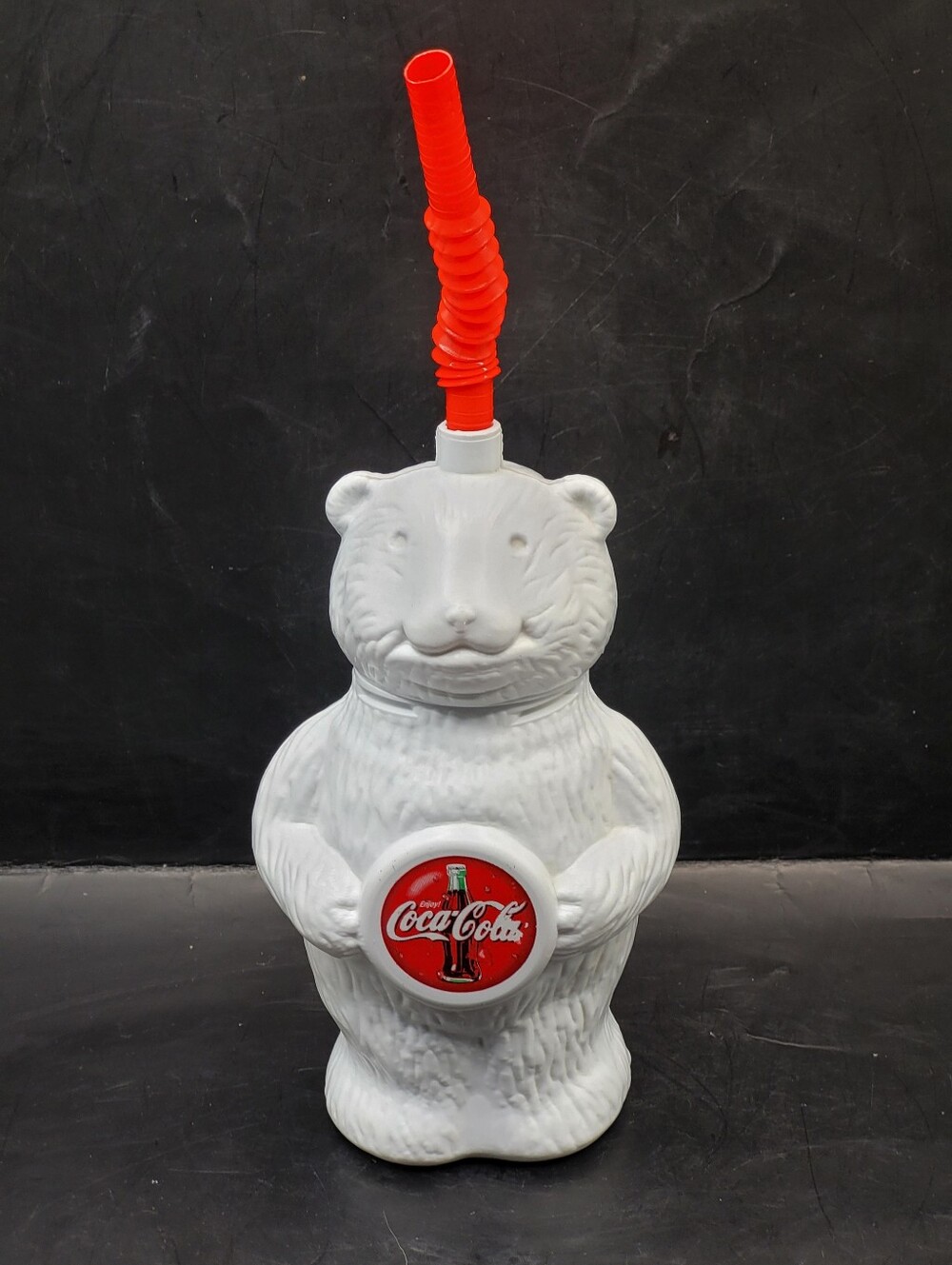 Vintage Coca Cola Polar Bear Cup Straw Tumbler 300ml Canada